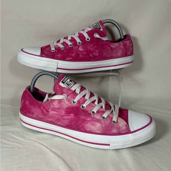 Converse All Stars Shoes - Converse All Star Bright Pink Tie Dye Lace Up Unisex Sneakers SZ M's 8/W's 10